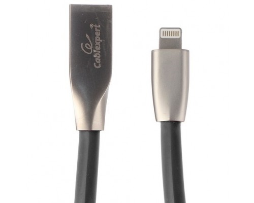 Кабель Cablexpert  для Apple CC-G-APUSB01Bk-1M, AM/Lightning, серия Gold, длина 1м, черный, блистер