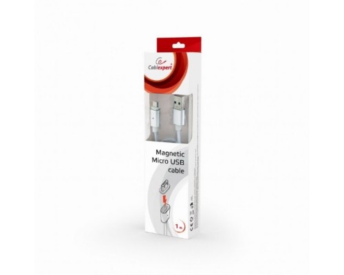 Кабель Cablexpert  магнитный USB 2.0 CC-USB2-AMmUMM-1M, AM/ microBM 5P, 1м, алюминиевые разъемы, коробка