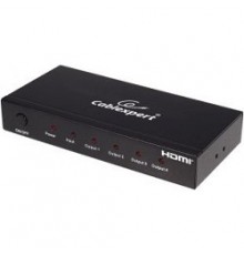 Gembird DSP-4PH4-02 Разветвитель HDMI Cablexpert, HD19F/4x19F, 1 компьютер => 4 монитора, Full-HD, 3D, 1.4v                                                                                                                                               