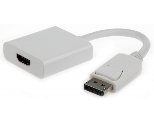 Gembird Переходник DisplayPort - HDMI , 20M/19F, белый (A-DPM-HDMIF-002-W)
