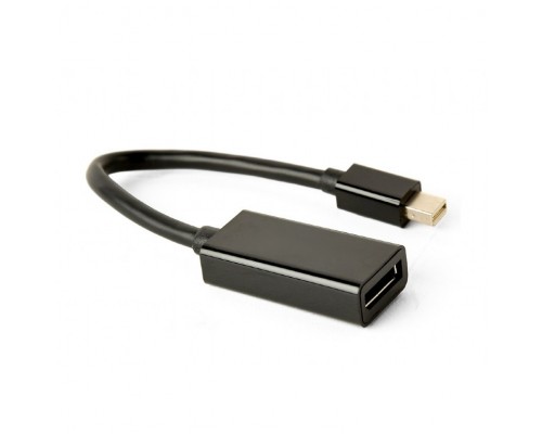 Cablexpert Переходник miniDisplayPort -> DisplayPort, 4K, 20M/20F, длина 16см, черный (A-mDPM-DPF4K-01)