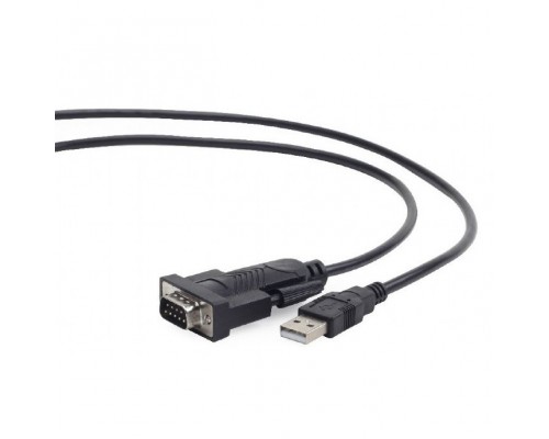 Gembird Конвертер USB->SERIAL UAS-DB9M-02 AM/DB9M, 1,5 м, PL2303TA, WinXP-Win8, черный, пакет