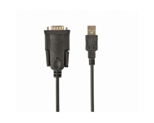 Gembird Конвертер USB->SERIAL UAS-DB9M-02 AM/DB9M, 1,5 м, PL2303TA, WinXP-Win8, черный, пакет