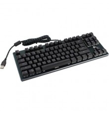 Клавиатура механическая Gembird KB-G540L USB, черн, переключатели Outemu Blue, 87 клавиши, подсветка Rainbow 9 режимов, FN, кабель тканевый 1.8м                                                                                                          