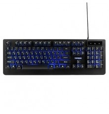 Гарнизон Клавиатура игровая GK-310G черный USB, металл, синяя подсветка, код 