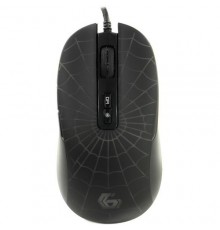Gembird MG-560 USB Мышь игровая, черный, паутина, 7 кн, 3200 DPI, подсв 6 цв, каб. тканевый 1,8м                                                                                                                                                          