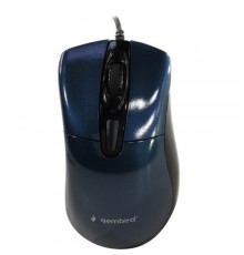 Gembird MOP-415-B Мышь, USB, синий, 3кн.+колесо-кнопка, 2400DPI кабель 1.4м                                                                                                                                                                               
