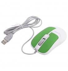 Gembird MOP-410-GRN Мышь, USB, зелёный, 3 кнопки+колесо кнопка, soft touch, 1600 DPI кабель 1.5м                                                                                                                                                          