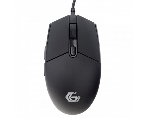 Gembird MG-780 черный USB Мышь игровая, 800-2400DPI, 5кн+колесо-кнопка, подсветка, 1,5 м.