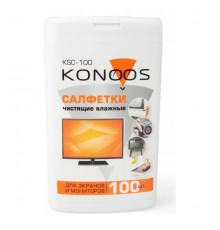 Konoos KSC-100 Салфетки для экранов в компактной банке, 100 шт                                                                                                                                                                                            
