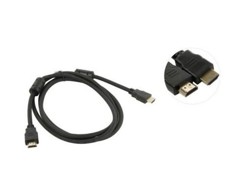 Кабель HDMI ExeGate EX-CC-HDMI2-1.8F (19M/19M, v2.0, 1,8м, 4K UHD, Ethernet, ферритовые кольца, позолоченные контакты)