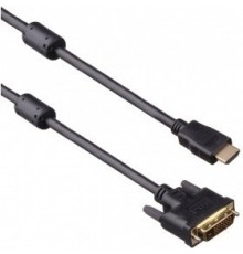 Кабель HDMI-DVI ExeGate EX-CC-HDMIM-DVIM-1.8 (19M/25M, dual link, 2 фильтра, 1,8м, позолоченные контакты)                                                                                                                                                 