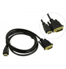 Кабель HDMI-DVI ExeGate EX-CC-HDMIM-DVIM-3.0 (19M/19M, single link, 3м, позолоченные контакты)                                                                                                                                                            