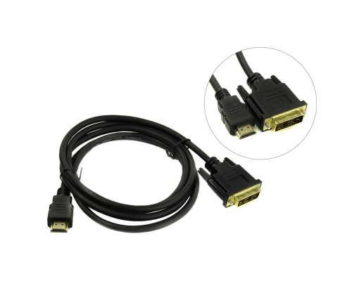 Кабель HDMI-DVI ExeGate EX-CC-HDMIM-DVIM-3.0 (19M/19M, single link, 3м, позолоченные контакты)