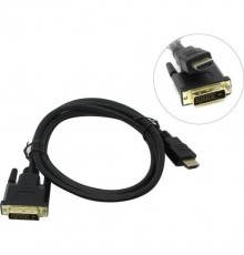 Кабель HDMI-DVI ExeGate EX-CC-HDMIM-DVIM-2.0 (19M/25M, dual link, 2 фильтра, 2м, позолоченные контакты)                                                                                                                                                   