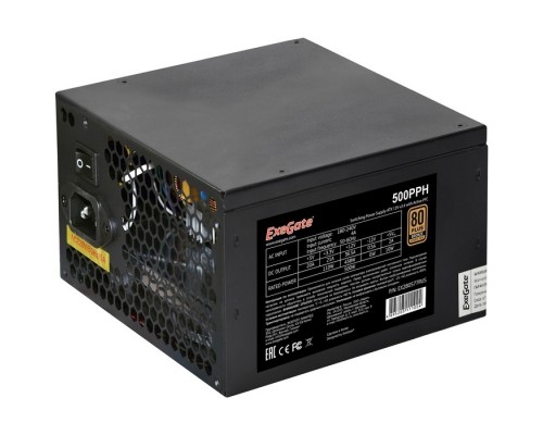 Блок питания 500W ExeGate 80 PLUS® Bronze 500PPH-S-OEM EX280577RUS-OEM-S