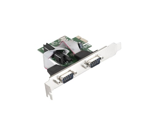 Контроллер ExeGate EXE-307 (PCI-E x1 v1.1, 2*COM port, WinChipHead Chipset WCH382L)