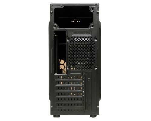 Корпус Miditower ExeGate EVO-8207 (ATX, без БП, 1*USB+1*USB3.0, HD аудио, черный с красной подсветкой)