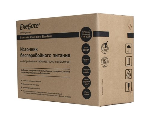 ИБП ExeGate SpecialPro UNB-1000.LED.AVR.6C13.RJ.USB