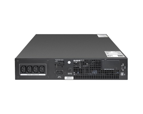 ИБП On-line ExeGate PowerExpert ULS-1000.LCD.AVR.6C13.USB.RS232.SNMP.2U 1000VA/1000W, On-Line, PF=1, LCD, 6*C13, RS232, USB, SNMP-slot, Rackmount 2U/Tower, металлический корпус, Black