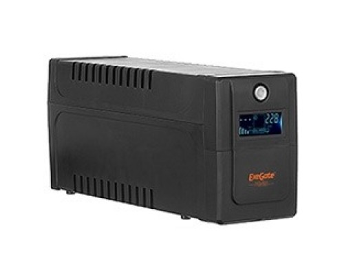 ИБП ExeGate Power Smart ULB-600.LCD.AVR.4C13.RJ.USB 600VA/360W, LCD, AVR, 4*C13, RJ45/11, USB, Black