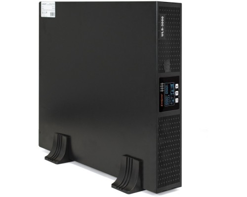 ИБП On-line ExeGate PowerExpert ULS-3000.LCD.AVR.6C13.USB.RS232.SNMP.2U 3000VA/3000W, On-Line, PF=1, LCD, 6*C13, RS232, USB, SNMP-slot, Rackmount 2U/Tower, металлический корпус, Black