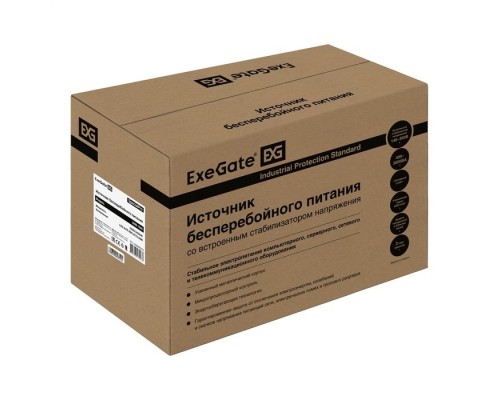 ИБП ExeGate SpecialPro UNB-1600.LED.AVR.2SH.3C13.USB 1600VA/950W, LED, AVR, 2*Schuko+3*C13, USB, металлический корпус, Black