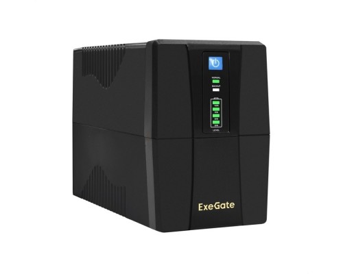 ИБП ExeGate Power Back BNB-1000.LED.AVR.2SH.RJ.USB 1000VA/550W,LED, AVR, 2*Schuko, RJ45/11,USB, Black