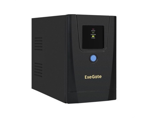 ИБП ExeGate SpecialPro UNB-650.LED.AVR.1SH.2C13.RJ.USB 650VA/360W, LED, AVR,1*Schuko+2*C13, RJ45/11,USB, металлический корпус, Black