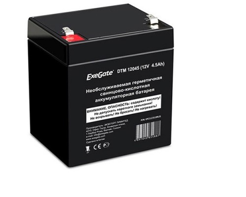Аккумуляторная батарея ExeGate DTM 6012 (6V 1.2Ah, клеммы F1)