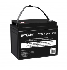 Аккумуляторная батарея ExeGate DT 1275 (12V 75Ah, под болт М6)                                                                                                                                                                                            