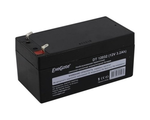 Аккумуляторная батарея ExeGate DT 12032 (12V 3.2Ah, клеммы F1)