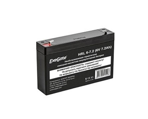 Аккумуляторная батарея ExeGate DTM 607 (6V 7Ah, клеммы F1)