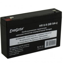 Аккумуляторная батарея ExeGate HR 6-9 (6V 9Ah 634W, клеммы F1)                                                                                                                                                                                            