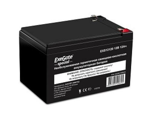 Аккумуляторная батарея ExeGate DT 1212 (12V 12Ah, клеммы F2)