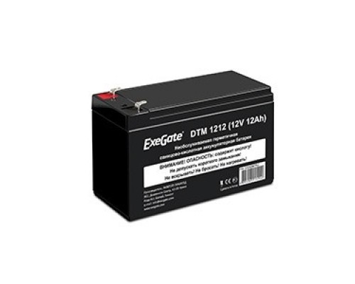 Аккумуляторная батарея ExeGate DTM 1212 (12V 12Ah, клеммы F2)