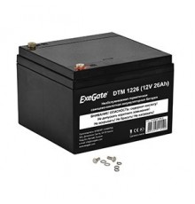 Аккумуляторная батарея ExeGate DTM 1226 (12V 26Ah, под болт М5)                                                                                                                                                                                           