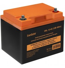 Аккумуляторная батарея ExeGate HRL 12-45 (12V 45Ah, под болт М6)                                                                                                                                                                                          