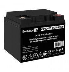 Аккумуляторная батарея ExeGate GP12400 (12V 40Ah, под болт М6)                                                                                                                                                                                            