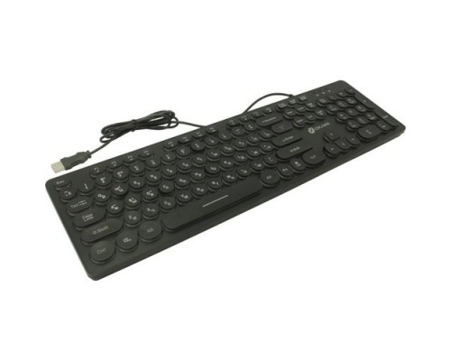 Клавиатура Oklick 420MRL черный USB slim Multimedia LED [1091226]