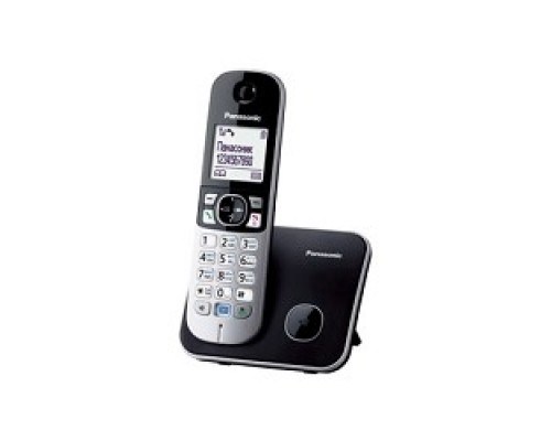 Телефон Panasonic KX-TG6811RUB  (черный) Беспроводной DECT,40 мелодий,телефонный справочник 120 зап.