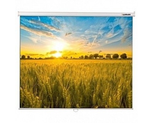 Проекционный экран LUMIEN Eco Picture LEP-100101 150х150 см, Matte White восьмигранный корпус, возможность потолочн./настенного крепления, уровень в комплекте 1:1 (треугольная упаковка)