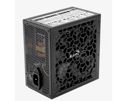 Блок питания 500W Aerocool AERO BRONZE 500W (ATX, 24+4pin, 120mm fan, 5xSATA) (4710562753950)