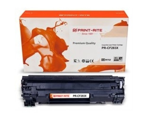 Картридж лазерный Print-Rite TFH862BPU1J1 PR-CF283X CF283X black ((2400стр.) для HP LJ Pro M225dn/M201/M202) (PR-CF283X)