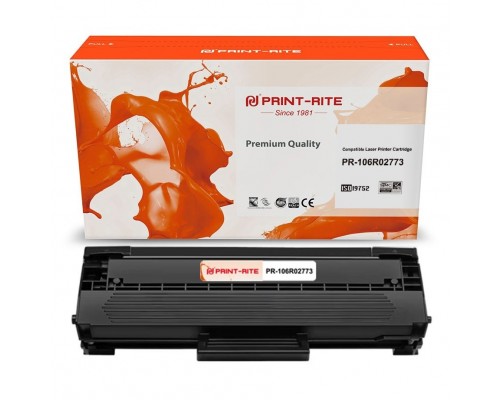 Картридж лазерный Print-Rite TFXAJABPU1J PR-106R02773 106R02773 black ((1500стр.) для Xerox Phaser 3020/3020BI) (PR-106R02773)