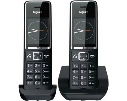Р/Телефон Dect Gigaset Comfort 550 DUO RUS L36852-H3001-S304 черный (труб. в компл.:2шт) автооветчик АОН