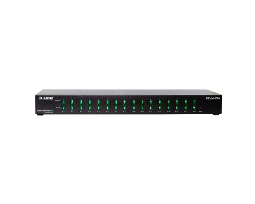 КВМ переключатель DKVM-IP16 16-port KVM over IP Switch, 1x100Base-TX, VGA+USB ports