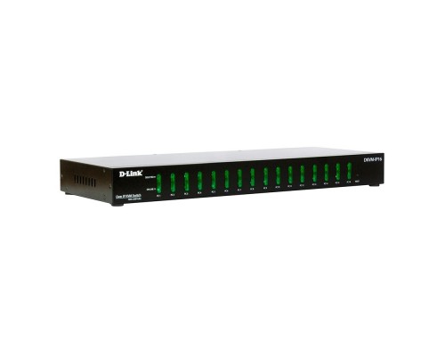 КВМ переключатель DKVM-IP16 16-port KVM over IP Switch, 1x100Base-TX, VGA+USB ports