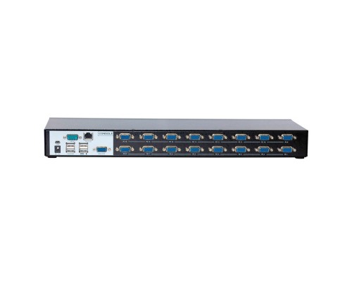 КВМ переключатель DKVM-IP16 16-port KVM over IP Switch, 1x100Base-TX, VGA+USB ports