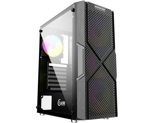 Корпус Powercase Mistral T4B, Tempered Glass, 4x 120mm 5-color fan, чёрный, ATX  (CMITB-L4)